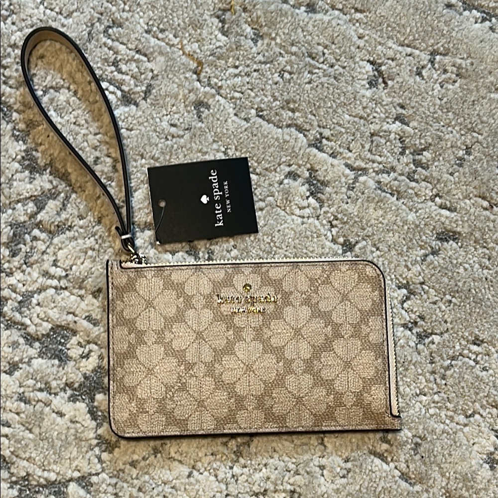 Kate Spade Beige Wristlet